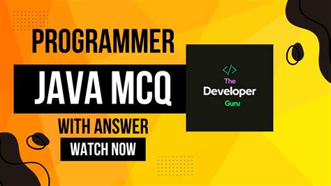 1 Java Programming MCQ Question And Answer Explanation YouTube