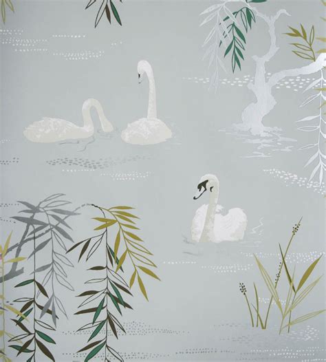 Nina Campbell - Swan Lake Wallpaper