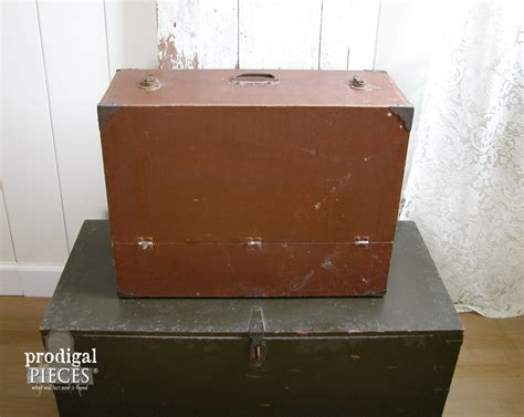 Reserved Vintage Traveling Salesman Display Suitcase Trunk