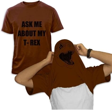 Ask Me About My T Rex T Shirt Amazon De Fashion