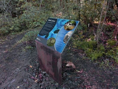 Environmental Interpretive Signs On Foldback Corten Steel