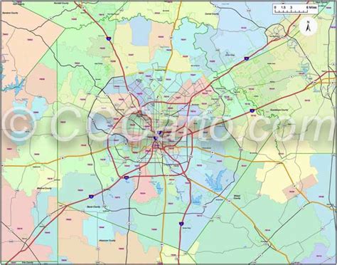 Texas Zip Code Map Guide – Find comprehensive zip code maps throughout ...