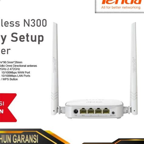 Jual Tenda N301 Wireless Router 2 Antena Wireless Router Wifi N300