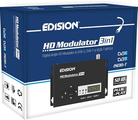 EDISION HDMI Modulator 3in1 Single HDMI RF Modulator Auf Kabel DVB C