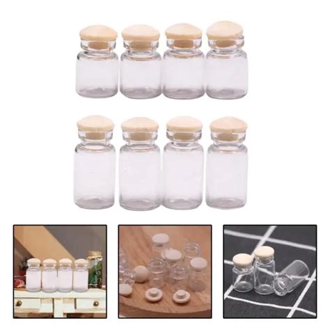 MINI POTS EN verre pour maison de poupée échelle 1 12 petits pots EUR