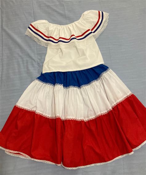 Dominican Republic Folkloric Attire For Dancing Merengue Típico Dominican Republic Traditional