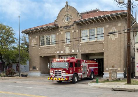 Historic Dallas Fire Station No 11 On Cedar Springs In Dallas Texas