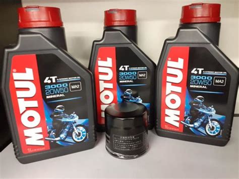 Kit Troca De Oleo E Filtro Yamaha Xj6 Motul3000 20w50 Autopeças