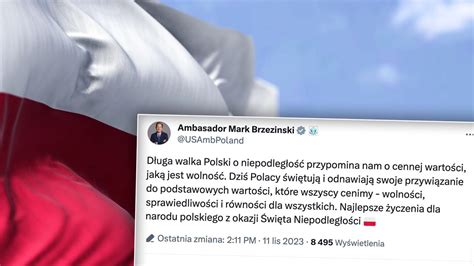 Listopada Narodowe Wi To Niepodleg O Ci Mark Brzezinski