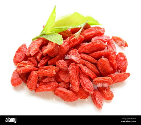 Dry Red Goji Berries For A Healthy Diet Stock Photo Alamy