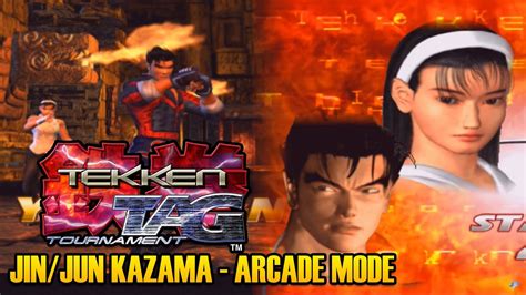 Kazama Team Jin Jun Kazama Arcade Mode Tekken Tag Tournament Ps