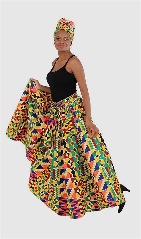 Kente Long Skirt B Fashion African Fashion African Inspired Fashion