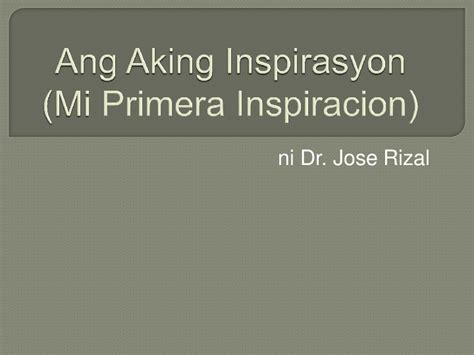 Ang Aking Inspirasyon Ni Jose Rizal Pdfcoffeecom