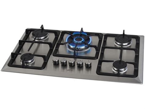 Cooktop Bocas Fischer Infinity Inox G S Tripla Chama