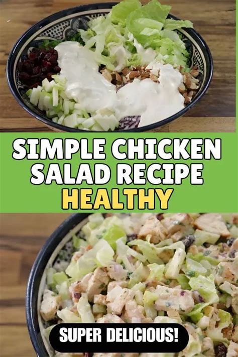 Healthy Simple Chicken Salad Recipe Packed With Flavor