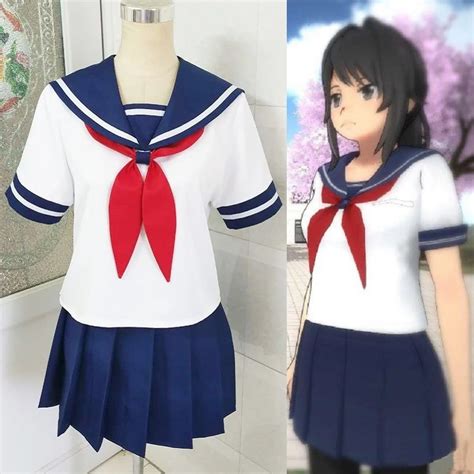 Game Yandere Simulator Cosplay Costume Ayano Aishi Uniforms Yanderechan