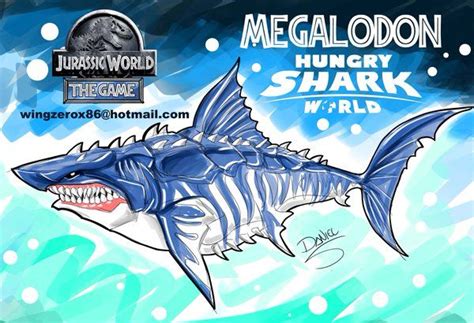 How To Draw A Megalodon From Jurassic World