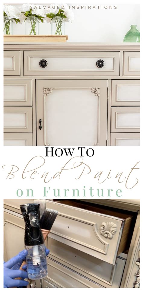 How To Blend Paint On Furniture Salvaged Inspirations Painted