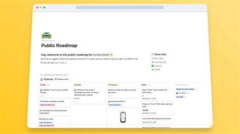 Notion Roadmap Template