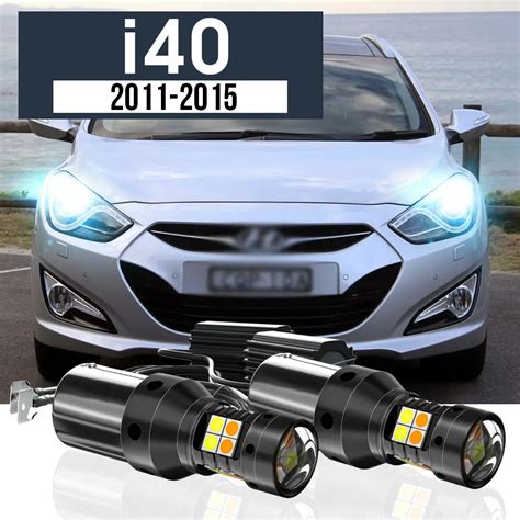 Pcs Led Dual Mode Turn Signal Daytime Running Light Blub Drl Canbus