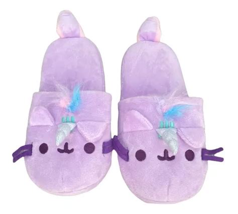 Pantuflas Pusheen Kawaii Unicornio Dinosaurio Verde Morado Envío gratis