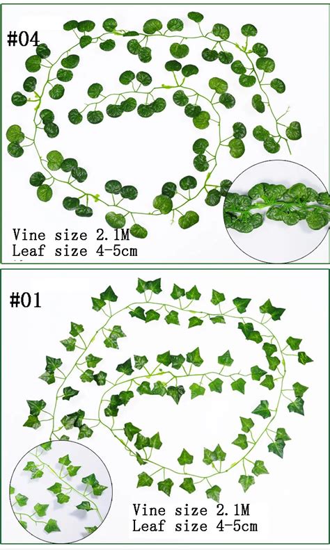 84 Feet 12 Strands Artificial Leaf Plants Hanging Garland Ivy Vines For