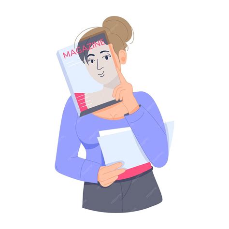 Premium Vector Girl Studying Books Flat Illustration