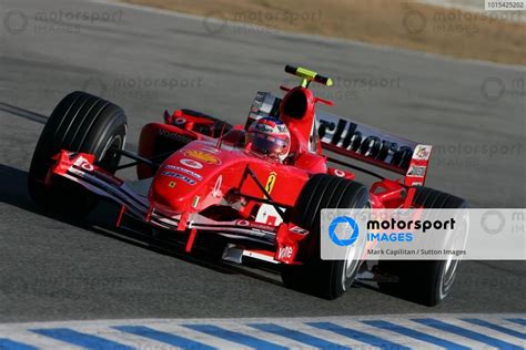 Rubens Barrichello Bra Ferrari F M Formula One Testing Jerez