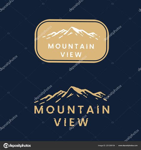 Mountain View Logo Set Vector Stock Vector Image By ©rawpixel 251299154