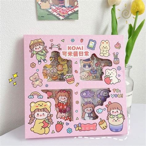 Jual Stiker Masu Lembar Nini Mochi Tea Time Lucu Sticker Korea