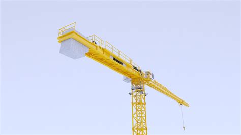 Construction Tower Crane 3d Model By Frezzy