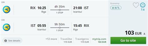 Hot Fly To Istanbul From Vilnius From Riga Both Ways