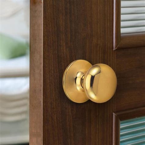 Design House Cambridge Cambridge Polished Brass Passage Door Knob In The Door Knobs Department