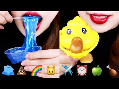 Asmr Tiktok Emoji Mukbang Tiktok Emoji Food Challenge Eating Sounds