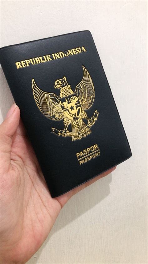 Sampul Paspor Hitam Indonesia Berlogo Garuda Indonesia Lazada Indonesia