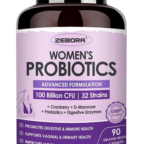 Zebora Probiotics For Women Digestive Health With Enzymes Prebiotics