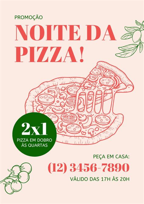 Página 2 Cartaz de Pizza Apresente sua Pizzaria Canva