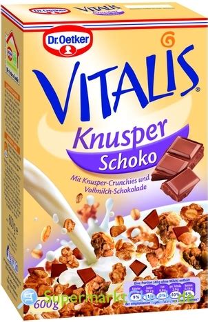 Dr Oetker Vitalis Knusper Müsli Schoko Preis Angebote Kalorien