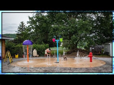 Diy Backyard Splash Pad Building The Fixtures Youtube