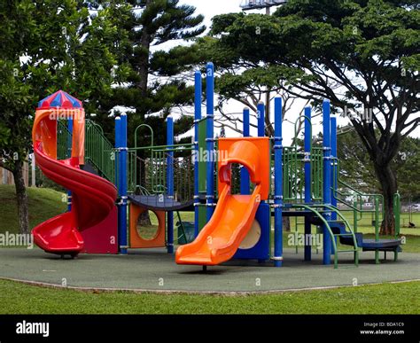 community park playground for kids or children Stock Photo: 25421545 ...