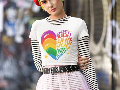 Gay Pride Crop Top Lgbtqia Ally Shirt Lesbian Pride Month Rainbow Baby Tee Human Rights Queer