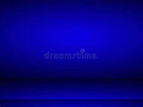 Empty Room Blue Background Used For Product Display Banner Template Stock Illustration