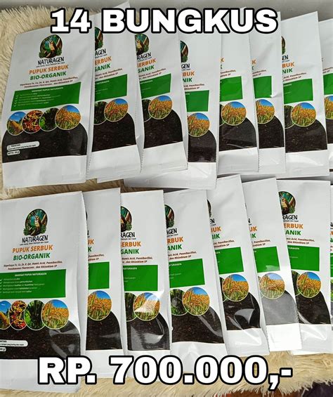 Bungkus Pupuk Bio Organik Naturagen Garansi Original Pupuk Padi