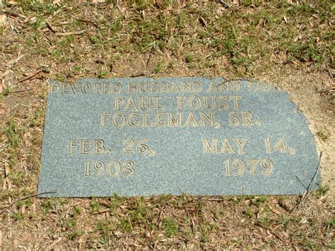 Paul Foust Fogleman Sr Find A Grave Memorial