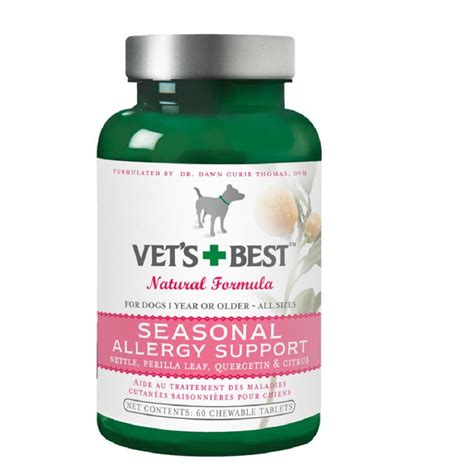 Vets Best Seasonal Allergy Relief Dog Allergy Supplement 60 Count