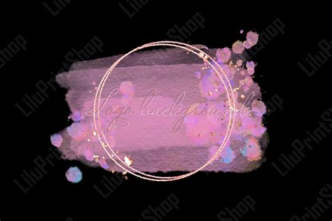 Pink Logo Background Png Pink Logo Design Brush Stroke Pink And Rose