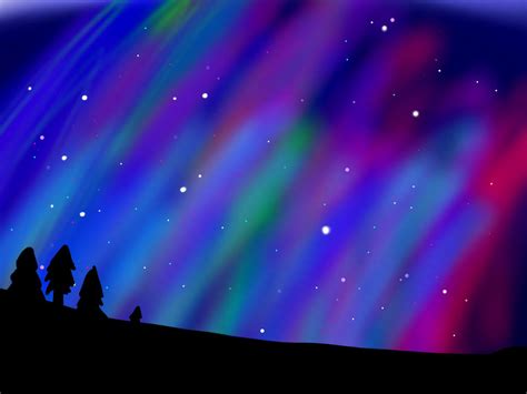 Northern Lights (background 3) by KairiXOX on DeviantArt