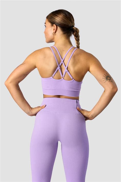 Ribbed Define Seamless Pocket Tights Lavender Iciw