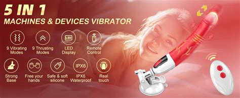 Amazon Sex Machine Thrusting Dildo Vibrator Adult Toys Realistic Dildos With Thrustion