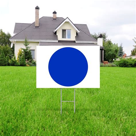 Democrat Blue Dot 2024 Yard Sign Corrugated Plastic Double Sided With